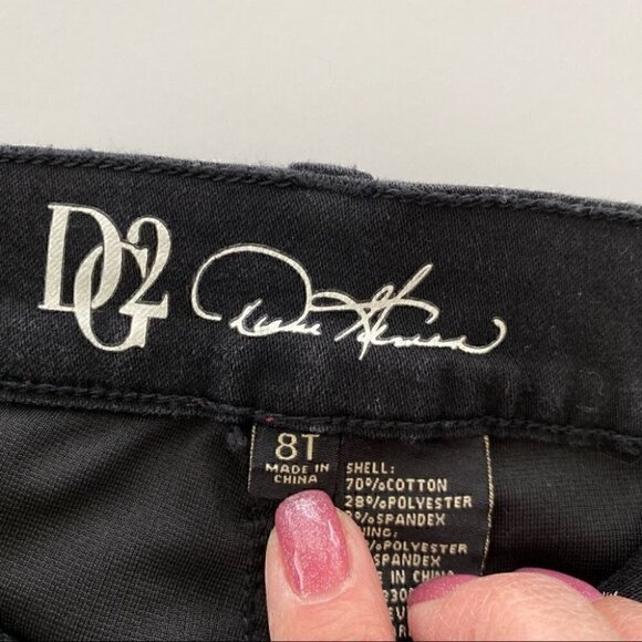 DG2 high waisted  jeggings, black, stretch cotton - Picture 9 of 15